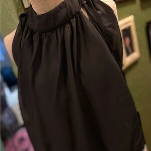 Elegant Black Halter Top and Shorts Jumper